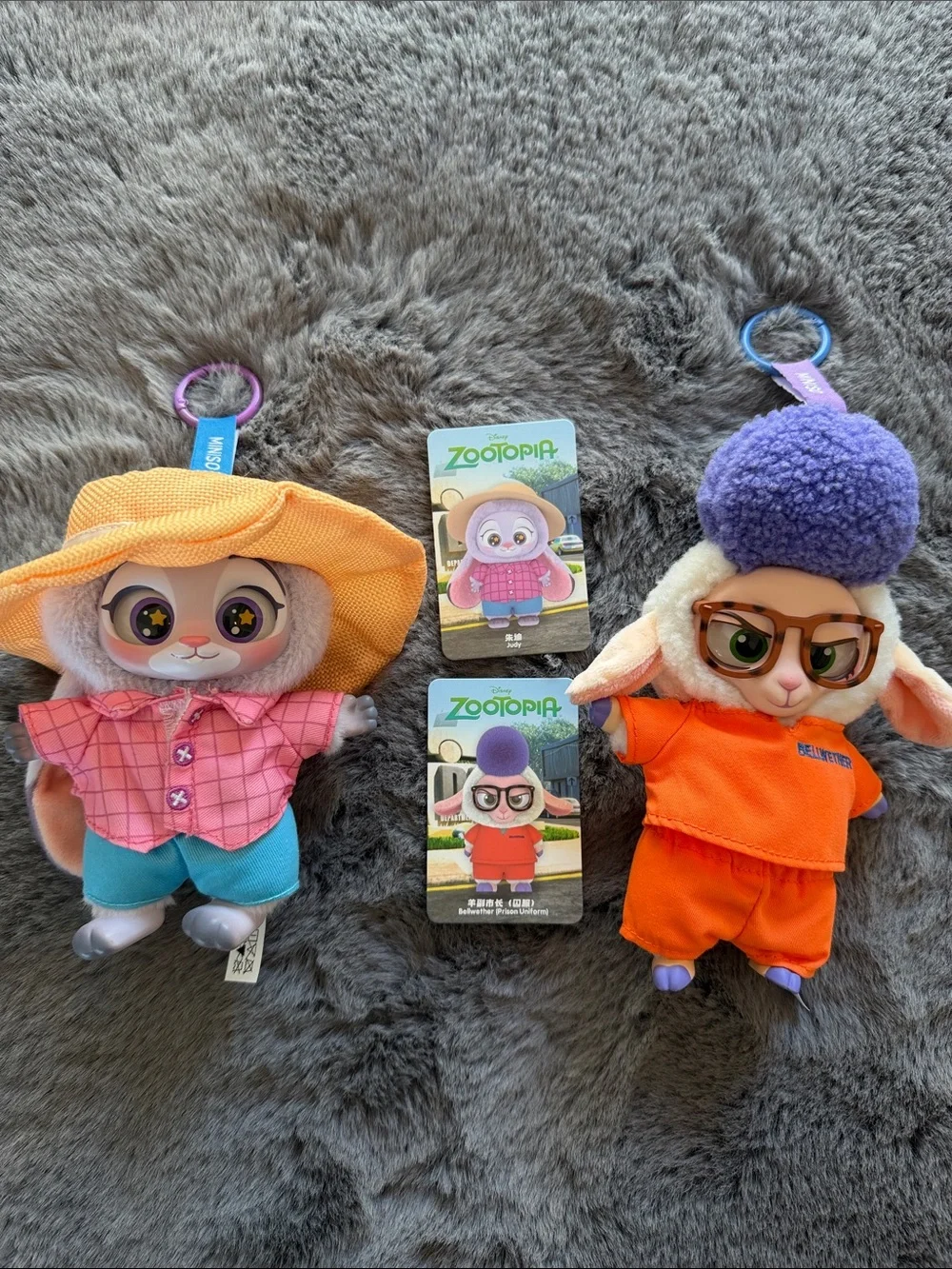 Zootopia Miniso Keychain Duo - Judy and Bellwether